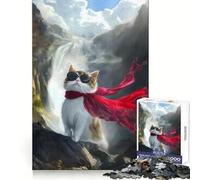 Puzzle One Cool Cat da 1000 pezzi per ragazzi, stimola la memoria, gioco rilassante, bordi netti, regalo premium (38x52cm)