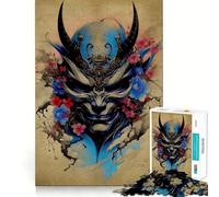 Puzzle Oni Samurai da 1000 pezzi per adolescenti, gioco di logica chiaro, leggero e rilassante, taglio perfetto, regalo di cuore (50x75cm)