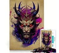 Puzzle Oni Samurai da 1000 pezzi per adolescenti, gioco di logica e abilità, momento di relax, taglio preciso, (50x75cm)