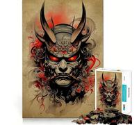Puzzle Oni Samurai da 1000 pezzi per adulti, gioco intelligente per attività domestiche, taglio preciso, decorazione da parete (50x75cm)