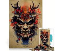 Puzzle Oni Samurai da 1000 pezzi per adulti, regalo, stimola la memoria, rilassa la mente, taglio premium, sorpresa calda (38x26cm)