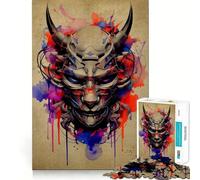 Puzzle Oni Samurai senza cuciture per ragazzi, 1000 pezzi, gioco di logica, rilassante, di alta qualità, regalo stagionale (38x52cm)