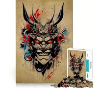 Puzzle Oni Samurai senza incastro per ragazzi, 1000 pezzi, gioco di intelligenza, divertimento in casa, taglio di qualità, regalo creativo (38x26cm)