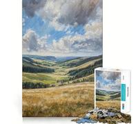 Puzzle Open Valley da 1000 pezzi per ragazzi, gioco di abilità mentale, divertimento rilassante, design da assemblare, (38x52cm)