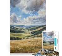 Puzzle Open Valley da 1000 pezzi per ragazzi, gioco di abilità mentale, divertimento rilassante, design da assemblare, (38x26cm)