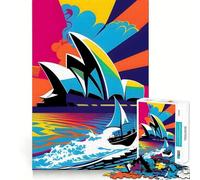 Puzzle Opera Sydney Colors PopArt per adolescenti, 1000 pezzi, gioco di logica stimolante, tranquillo, con bordi netti, regalo elegante (50x75cm)
