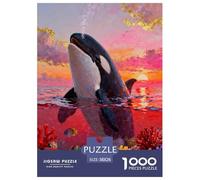 Puzzle Orca 1000 Pezzi Per Adulti E Ragazzi, Puzzle Con Red Sea Coral, Giocattolo Educativo, Idea Regalo 38x26cm/1000pcs