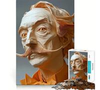 Puzzle origami Salvador Dalí da 1000 pezzi per ragazzi, gioco di logica e abilità, divertimento rilassante, tagli precisi, (50x75cm)
