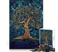Puzzle originale Albero della Vita da 1000 pezzi per adulti, sfida mentale, giocattolo per il tempo libero, dettagli nitidi, (50x75cm)
