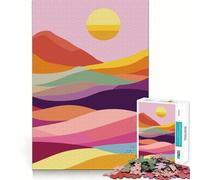 Puzzle originale astratto con paesaggio montano da 1000 pezzi per ragazzi, gioco di logica e divertimento per tutta la famiglia, taglio di qualità, regalo elegante (50x75cm)