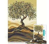 Puzzle originale con albero d'ulivo da 1000 pezzi per adulti, gioco stimolante per la mente, per il tempo libero, con dettagli nitidi, (38x52cm)