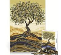 Puzzle originale con albero d'ulivo per ragazzi, 1000 pezzi, stimola la memoria, gioco da interno, assemblaggio di immagini, regalo per le vacanze (38x26cm)