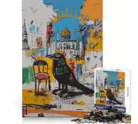 Puzzle originale con corvo, cupola dorata e guglia, 1000 pezzi, gioco di logica stimolante, silenzioso, con bordi netti, regalo elegante (38x26cm)