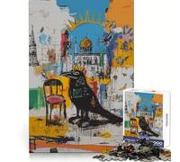 Puzzle originale "Corvo con cupola e guglia dorate" per adulti, 1000 pezzi, gioco di logica, antistress, bordi trasparenti, regalo di alta qualità (38x52cm)