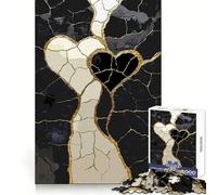 Puzzle originale "Cuore Incrinato" con Arte Astratta, 1000 Pezzi, Puzzle per Adulti, Regalo, Gioco di Pensiero, Tempo Libero, Divertimento, Qualità, Bordo, Regalo Delizioso (38x52cm)