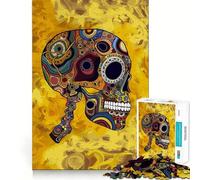 Puzzle originale Sugar Skull Art da 1000 pezzi per adolescenti, gioco rilassante con bordi netti, regalo di alta qualità (50x75cm)