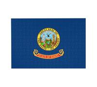 Puzzle orizzontale in legno con bandiera dello stato dell'Idaho, 300 pezzi, per il tempo libero e la creatività della famiglia