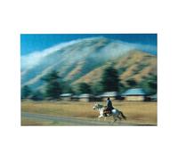 Puzzle orizzontale in legno con cavalli che corrono, 300 pezzi, per il tempo libero e la creatività della famiglia