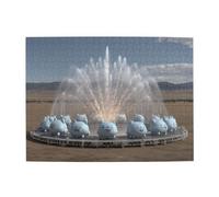 Puzzle orizzontale in legno con fontana del deserto, 500 pezzi, sviluppa abilità pratiche per rilassarsi e interagire genitore-figlio