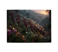 Puzzle orizzontale in legno con frumento dopo la pioggia, 500 pezzi, sviluppa abilità pratiche per rilassarsi e interagire genitore-figlio