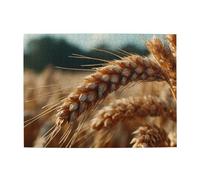 Puzzle orizzontale in legno di grano giallo, 500 pezzi, sviluppa abilità pratiche per rilassarsi e interagire genitore-figlio