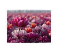 Puzzle orizzontale in legno rosa viola con mare di fiori, 500 pezzi, sviluppa abilità pratiche per rilassarsi e interagire genitore-figlio