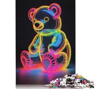 Puzzle Orsetto Giocattolo Sfida Difficile Puzzle in Cartone Riciclato al 100% per Donne Uomini Regali per la Festa della Mamma 1000 pezzi (75x50 cm)