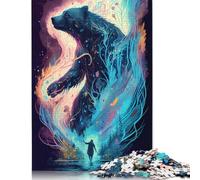Puzzle Orsetto Magico Materiali Ecologici Puzzle 100% Cartone Riciclato per Donne Uomini 1000 Pezzi (75x50cm)