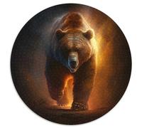 Puzzle Orso Bruno 1000 pezzi Puzzle per adulti, Halloween, Pasqua, Capodanno 67,5x67,5 cm