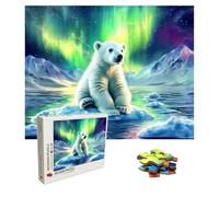 Puzzle orso polare Puzzle 2000 Pezzi aurora Art Jigsaw Puzzles For Adults, Puzzles in Legno XXL 99.5x70.5 cm, Si Adattano Perfettamente Tra Loro Lettere Sul Retro, Regalo Uomo, Compact Box 8p-316