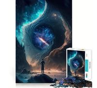 Puzzle "Osservatore spaziale" da 1000 pezzi per ragazzi, gioco di logica, divertimento rilassante, taglio preciso, regalo artistico (50x75cm)