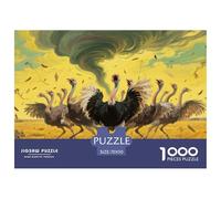 Puzzle Ostrich A 1000 Pezzi Per Adulti,Savanna Ecosystem Gioco Diabilità Impossibile Puzzle Arte Giochi Rilassamento E Intelligenza Arredamento Domestico 70x50cm/1000pcs