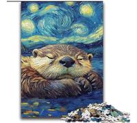 Puzzle Otter Night Sky da 2000 pezzi per adolescenti e adulti, antistress, regalo divertente per trascorrere il tempo in casa (70x100cm)