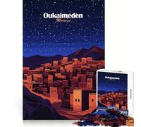 Puzzle Oukaimeden "Notte del Marocco" per adulti, 1000 pezzi, rompicapo rilassante, immagine da assemblare, regalo di Natale (50x75cm)