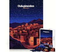 Puzzle Oukaimeden "Notte del Marocco" per adulti, 1000 pezzi, stimola la memoria, divertimento e relax, bordi precisi, un regalo perfetto (38x26cm)