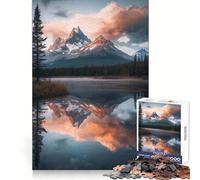 Puzzle "Pacifico Lago delle Montagne Rocciose" per adulti, 1000 pezzi, gioco di abilità mentale, assemblaggio lento e divertente, regalo perfetto (50x75cm)