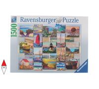 PUZZLE PAESAGGI MARE E OCEANO RAVENSBURGER COLLAGE COSTIERO 1500 PZ