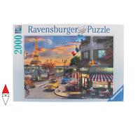 PUZZLE PAESAGGI RAVENSBURGER GRAFICA SERATA ROMANTICA A PARIGI 2000 PZ