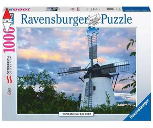 PUZZLE PAESAGGI RAVENSBURGER MULINO A VENTO VICINO A RETZ 1000 PZ