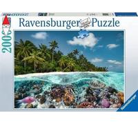 Ravensburger - puzzle un tuffo alle maldive, 2000 pezzi, puzzle adulti
