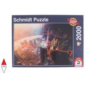 PUZZLE PAESAGGI SCHMIDT CITTA DAY AND NIGHT TIME SLICE 2000 PZ
