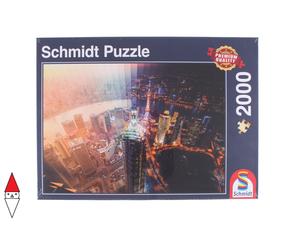 PUZZLE PAESAGGI SCHMIDT CITTA DAY AND NIGHT TIME SLICE 2000 PZ