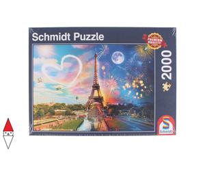 PUZZLE PAESAGGI SCHMIDT CITTA PARIS DAY AND NIGHT 2000 PZ
