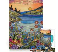 Puzzle Paesaggio Estivo da 1000 pezzi per adolescenti, gioco che stimola la logica e favorisce il gioco rilassante, con bordi di alta qualità e oggetto da collezione 38x52cm