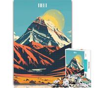 Puzzle Paesaggio montano del Tibet 1000 pezzi per adolescenti, giocattolo educativo intellettuale decomprimente, regali di Babbo Natale segreto 26x38cm
