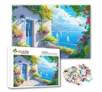 Puzzle Paesaggio Puzzle 2000 Pezzi Piccola Città, Adulti e Adolescente Divertente Giocattolo per Giocare, Impegnativi Impossibile Jigsaw con Poster e Borsa Chiusa per Decorazioni Casa Regalo X-7