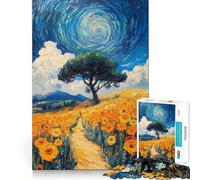 Puzzle Paesaggio Vortice 1000 pezzi Giocattolo per lo sviluppo delle capacità cognitive Superficie liscia e priva di sbavature Attività rilassante di gruppo al chiuso (38x52cm)