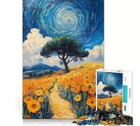 Puzzle Paesaggio Vortice da 1000 pezzi per adulti,gioco divertente e di memoria,montaggio sicuro e stabile,attività per tutta la famiglia (38x26cm)