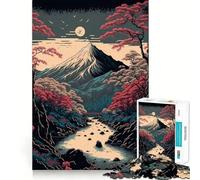 Puzzle paesaggistico asiatico vintage per adulti,1000 pezzi,gioco di memoria,montaggio sicuro e stabile,gioco significativo per costruire connessioni (38x52cm)