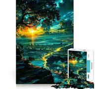 Puzzle paesaggistico da 1000 pezzi per adolescenti, ideale per rafforzare la memoria, perfetto per il tempo libero a casa, con bordi netti e un regalo prezioso (38x26cm)
